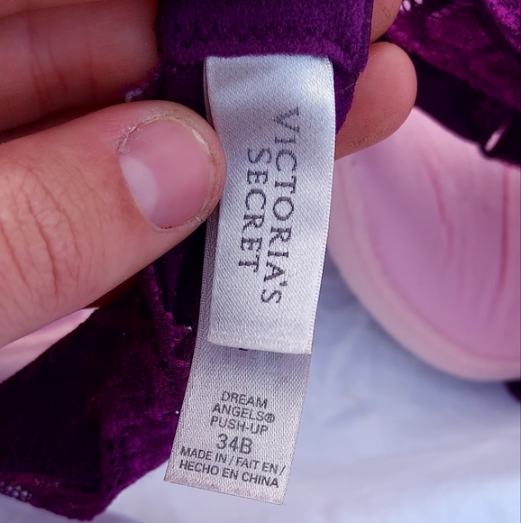 Victoria's Secret Women's Dream Angel's Push-up Plum Lace Bra - Picture 6 of 6